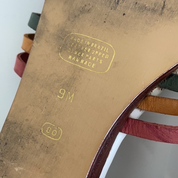 Leather Upper Made In Brazil Colorful Sandals - Picture 9 of 11